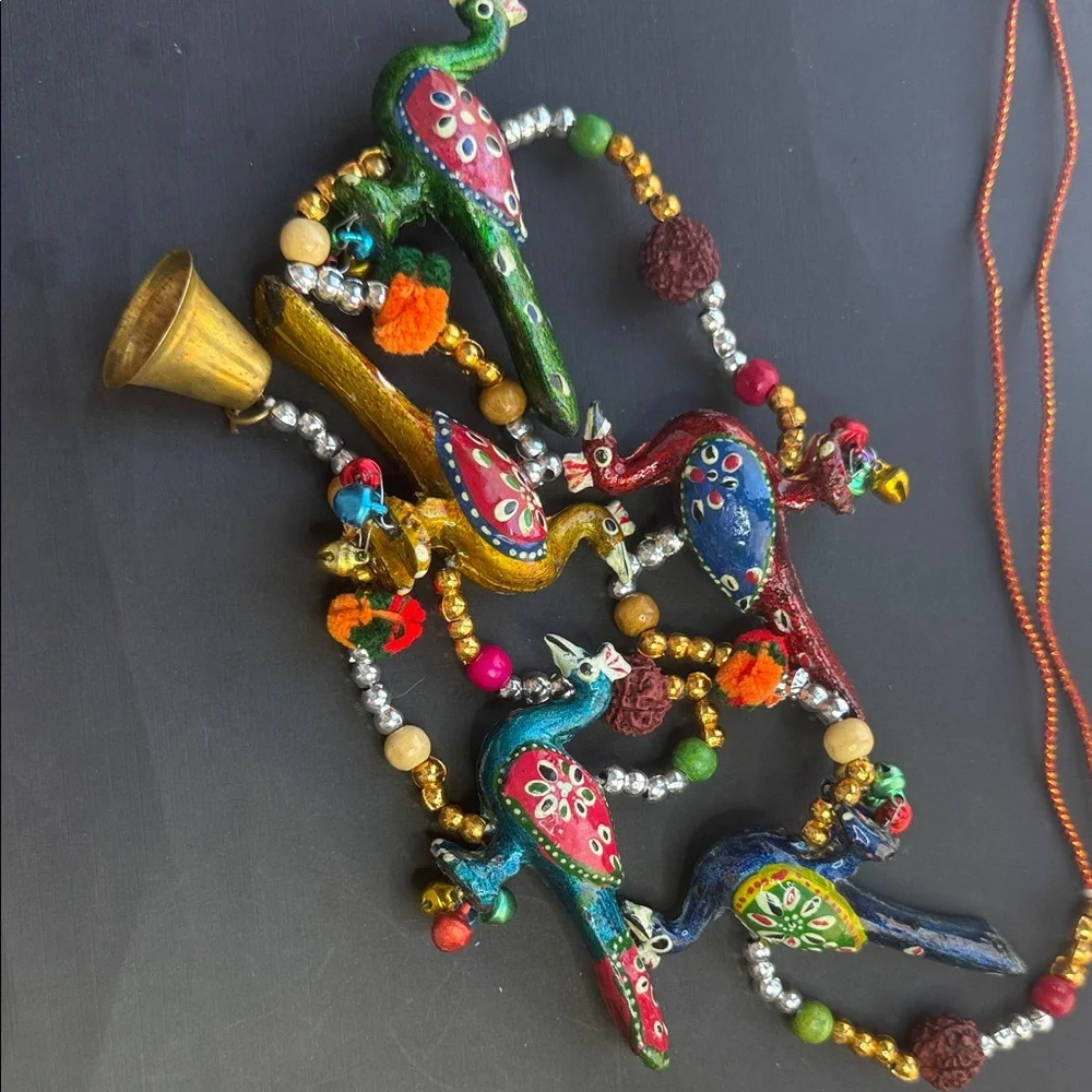 HANDICRAFT PEACOCK WALL/DOOR HANGING TORAN/SHOWPIECE/